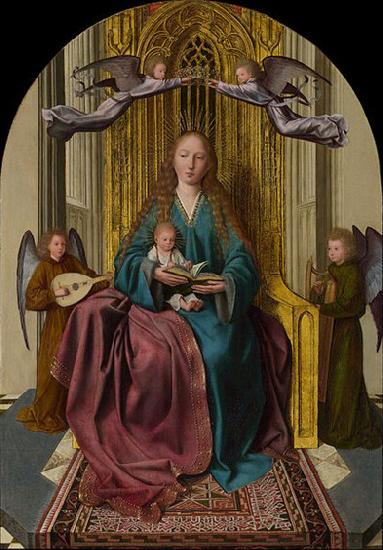 Quentin Matsys The Virgin and Child Enthroned, with Four Angels